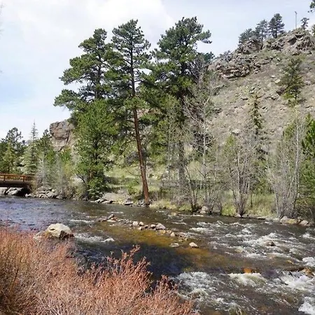 Riverfront Mountain Cottage Retreat Estes Park Exterior photo